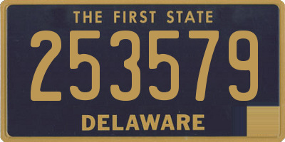 DE license plate 253579