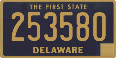 DE license plate 253580