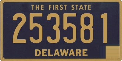 DE license plate 253581