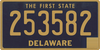 DE license plate 253582
