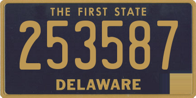 DE license plate 253587