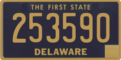 DE license plate 253590
