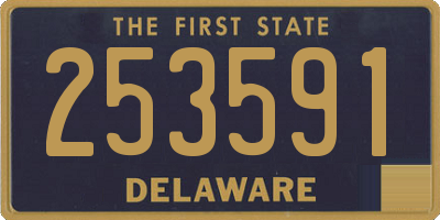 DE license plate 253591