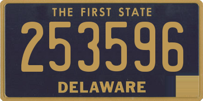 DE license plate 253596