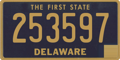 DE license plate 253597