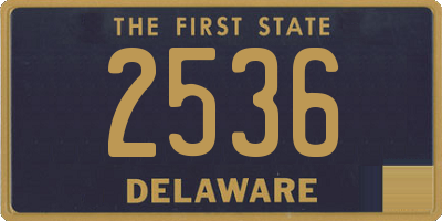 DE license plate 2536