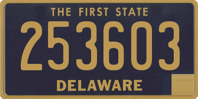 DE license plate 253603