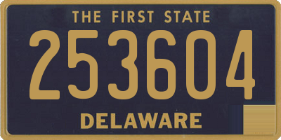 DE license plate 253604