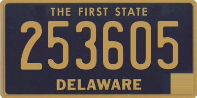 DE license plate 253605