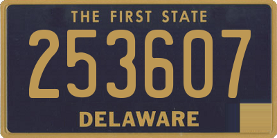 DE license plate 253607