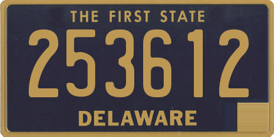 DE license plate 253612