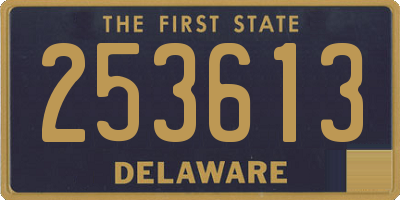 DE license plate 253613