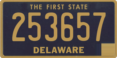 DE license plate 253657