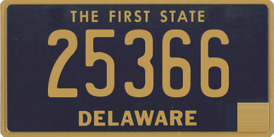 DE license plate 25366