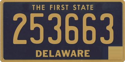 DE license plate 253663