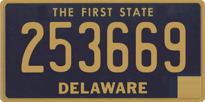 DE license plate 253669