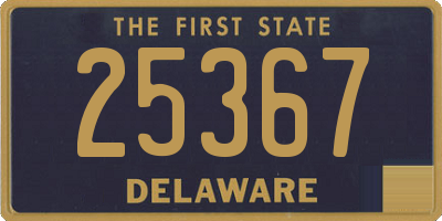 DE license plate 25367
