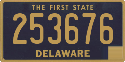 DE license plate 253676