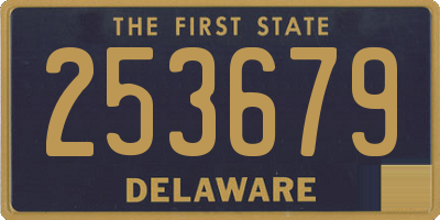 DE license plate 253679