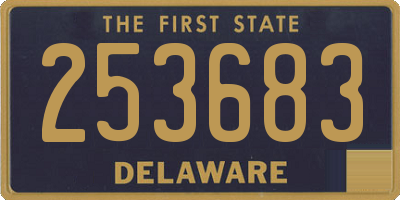 DE license plate 253683