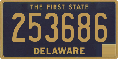 DE license plate 253686