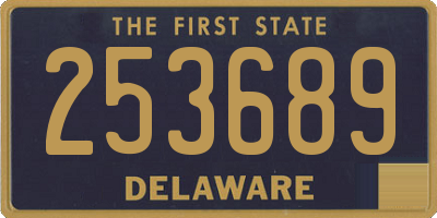 DE license plate 253689