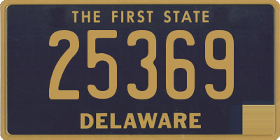 DE license plate 25369