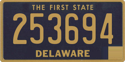 DE license plate 253694
