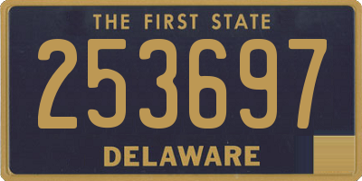 DE license plate 253697