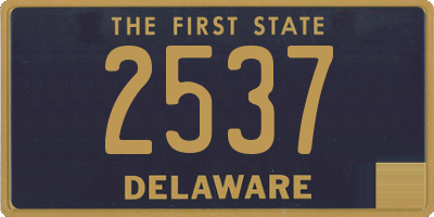 DE license plate 2537