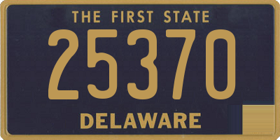 DE license plate 25370