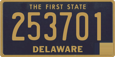 DE license plate 253701