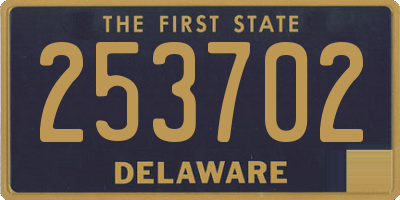 DE license plate 253702