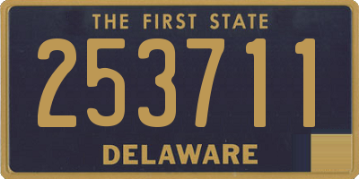 DE license plate 253711