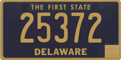 DE license plate 25372