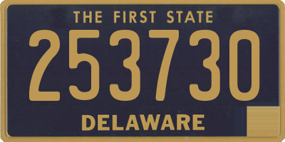 DE license plate 253730