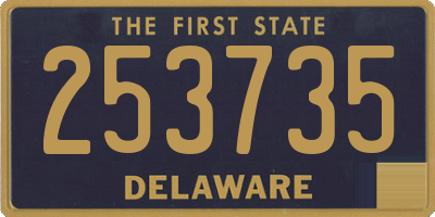 DE license plate 253735