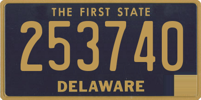 DE license plate 253740