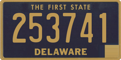 DE license plate 253741