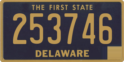 DE license plate 253746