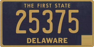 DE license plate 25375