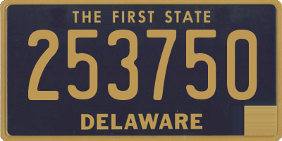 DE license plate 253750