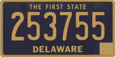 DE license plate 253755