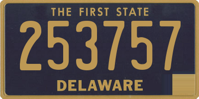 DE license plate 253757