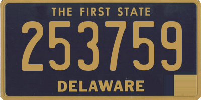 DE license plate 253759