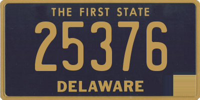 DE license plate 25376