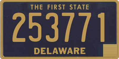 DE license plate 253771