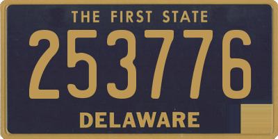 DE license plate 253776