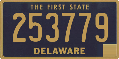 DE license plate 253779