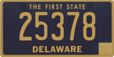 DE license plate 25378